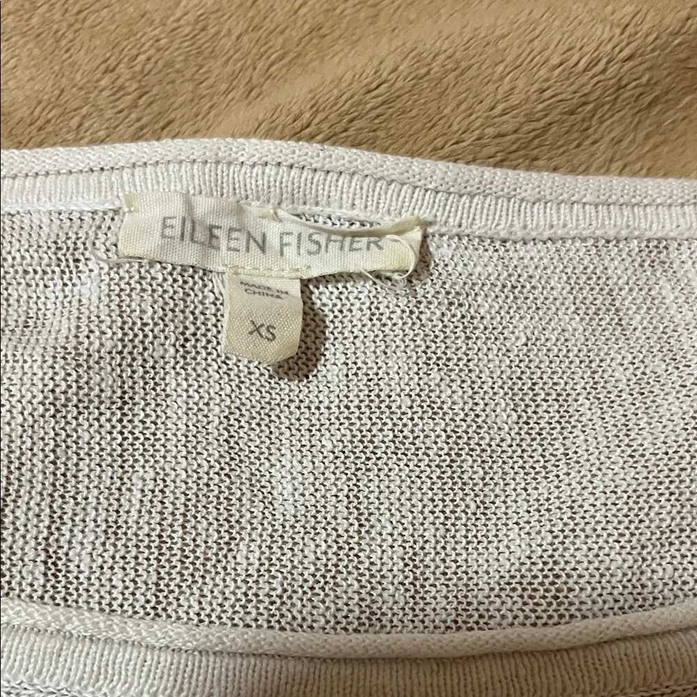 Eileen Fisher 100% Organic Linen  Jersey Crew Neck Size XS - Picture 6 of 9